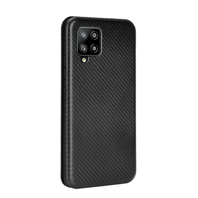 Capa De Celular Para Samsung Galaxy A42 5G Flip Fibra De Carbono