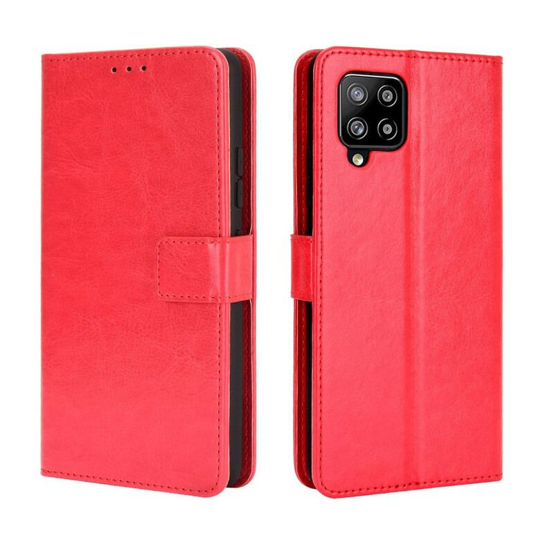 Capa Em Pele Para Samsung Galaxy A42 5G Couro Falso Chamativo