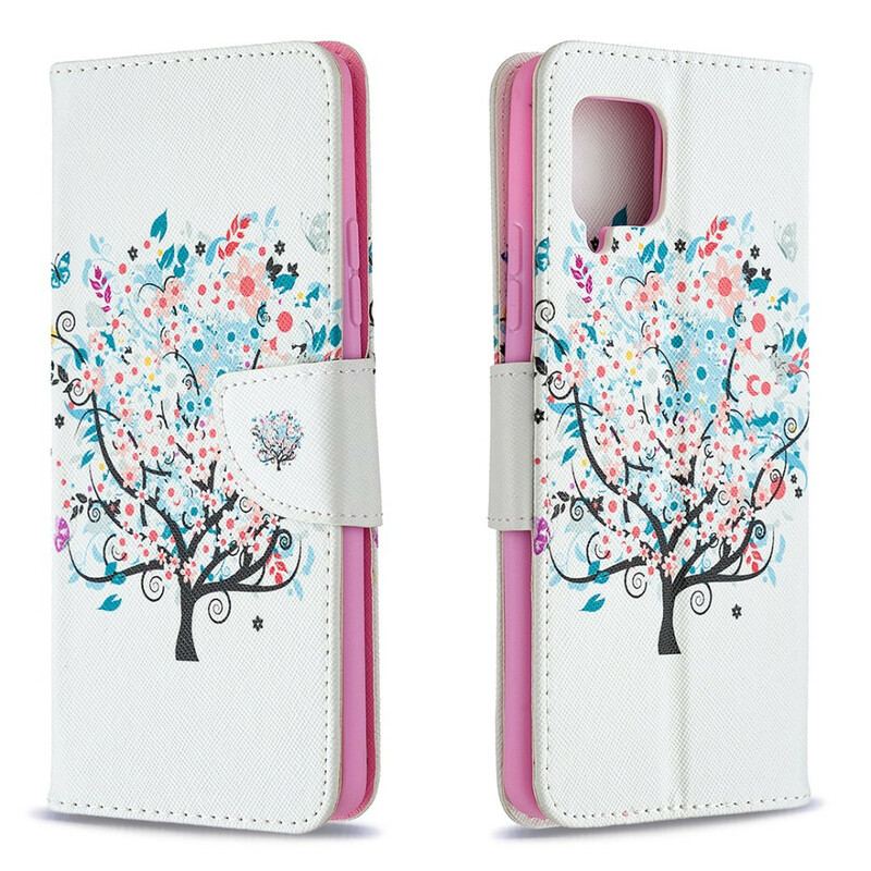 Capa Flip Para Samsung Galaxy A42 5G Árvore Florida