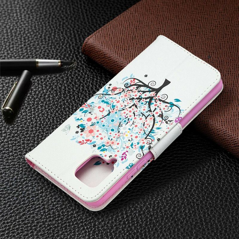 Capa Flip Para Samsung Galaxy A42 5G Árvore Florida