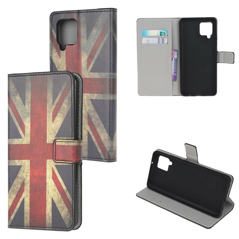 Capa Flip Para Samsung Galaxy A42 5G Bandeira Da Inglaterra