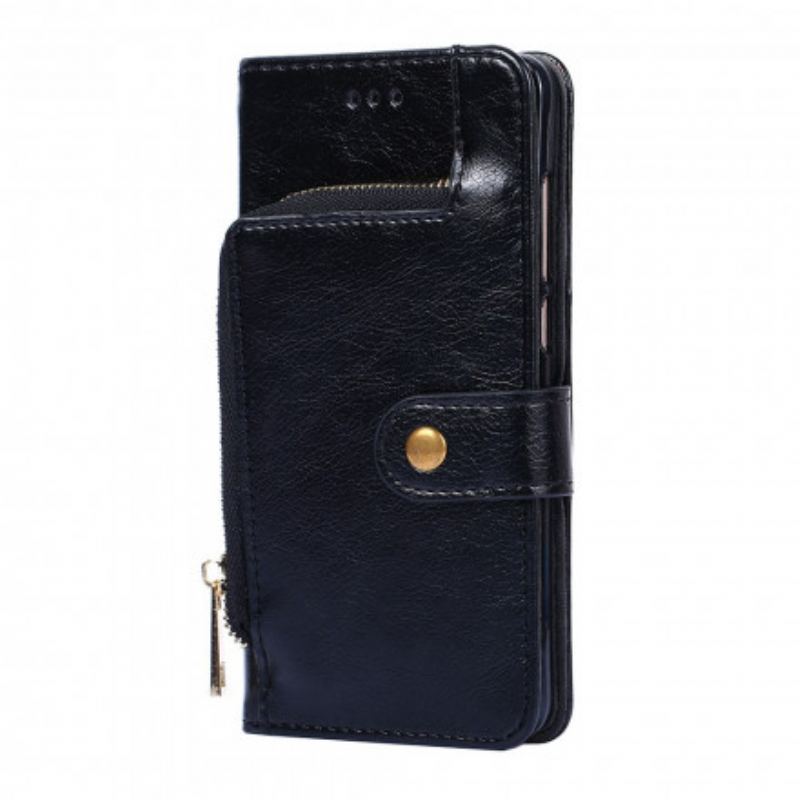 Capa Flip Para Samsung Galaxy A42 5G Bolsa Com Zíper