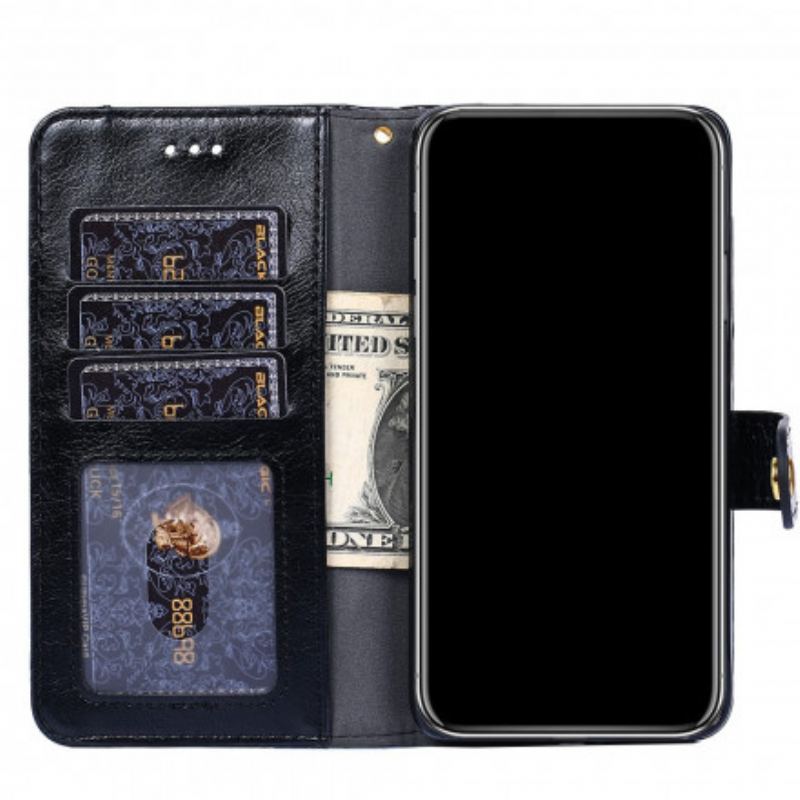 Capa Flip Para Samsung Galaxy A42 5G Bolsa Com Zíper