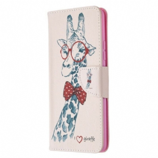 Capa Flip Para Samsung Galaxy A42 5G Girafa Inteligente