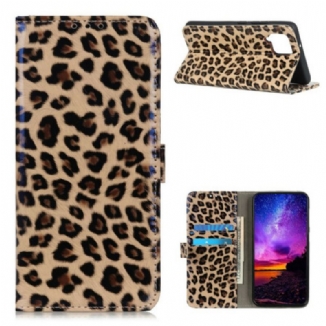 Capa Flip Para Samsung Galaxy A42 5G Leopardo