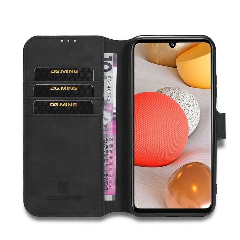 Capa Folio Para Samsung Galaxy A42 5G Dg.ming Retro