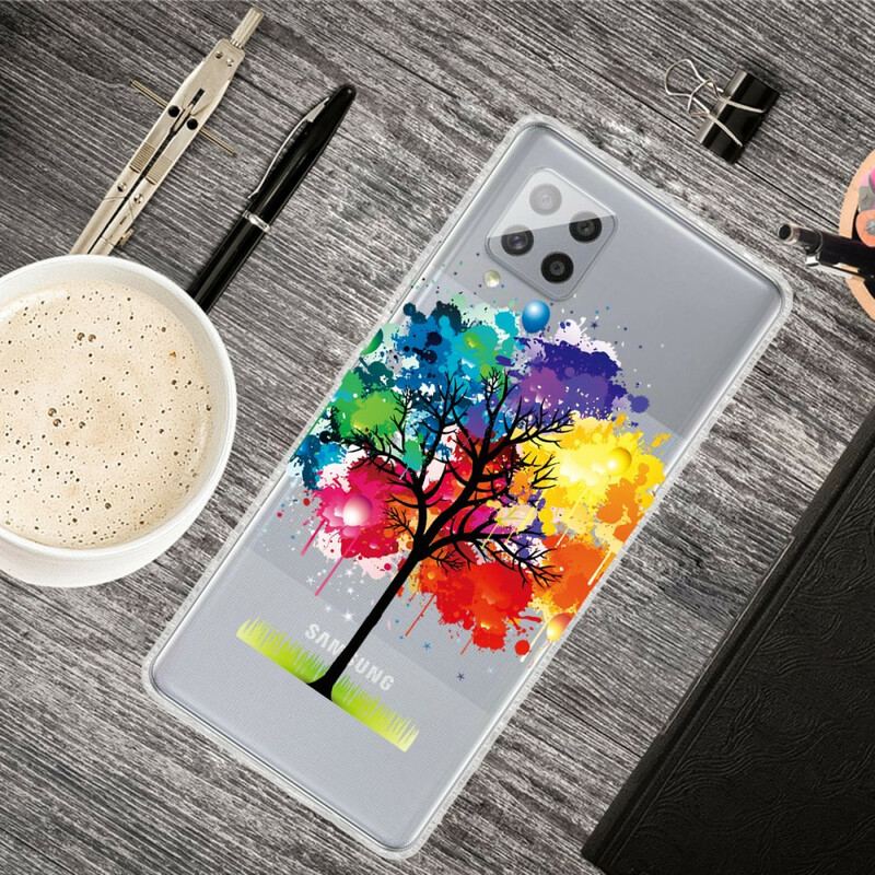 Capa Para Samsung Galaxy A42 5G Árvore Aquarela Perfeita