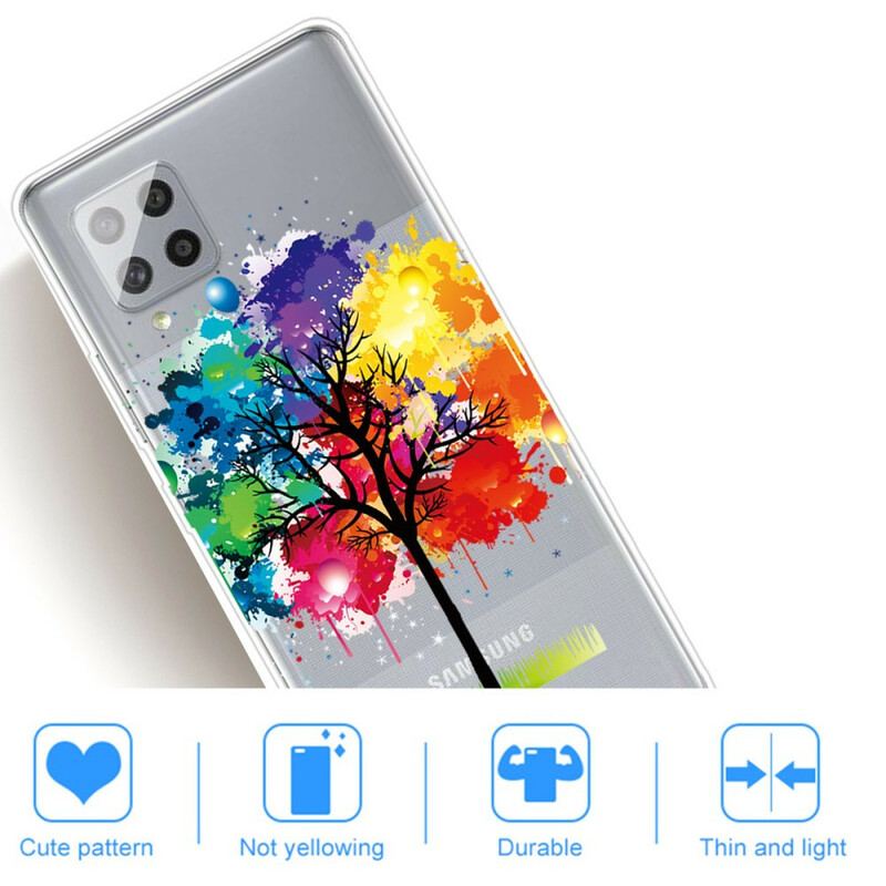 Capa Para Samsung Galaxy A42 5G Árvore Aquarela Perfeita