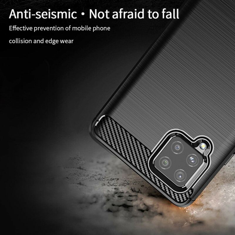 Capa Para Samsung Galaxy A42 5G Fibra De Carbono Escovada Mofi