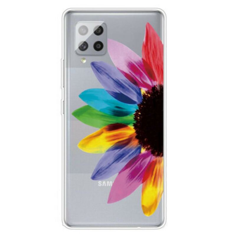 Capa Para Samsung Galaxy A42 5G Flor Colorida