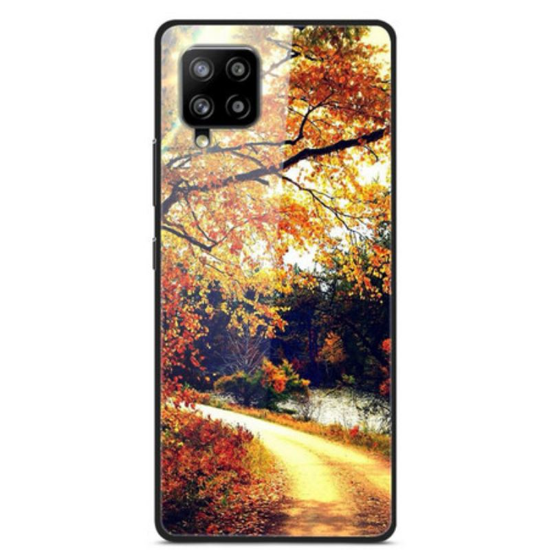 Capa Para Samsung Galaxy A42 5G Floresta De Vidro Temperado