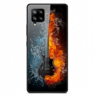 Capa Para Samsung Galaxy A42 5G Guitarra De Vidro Temperado