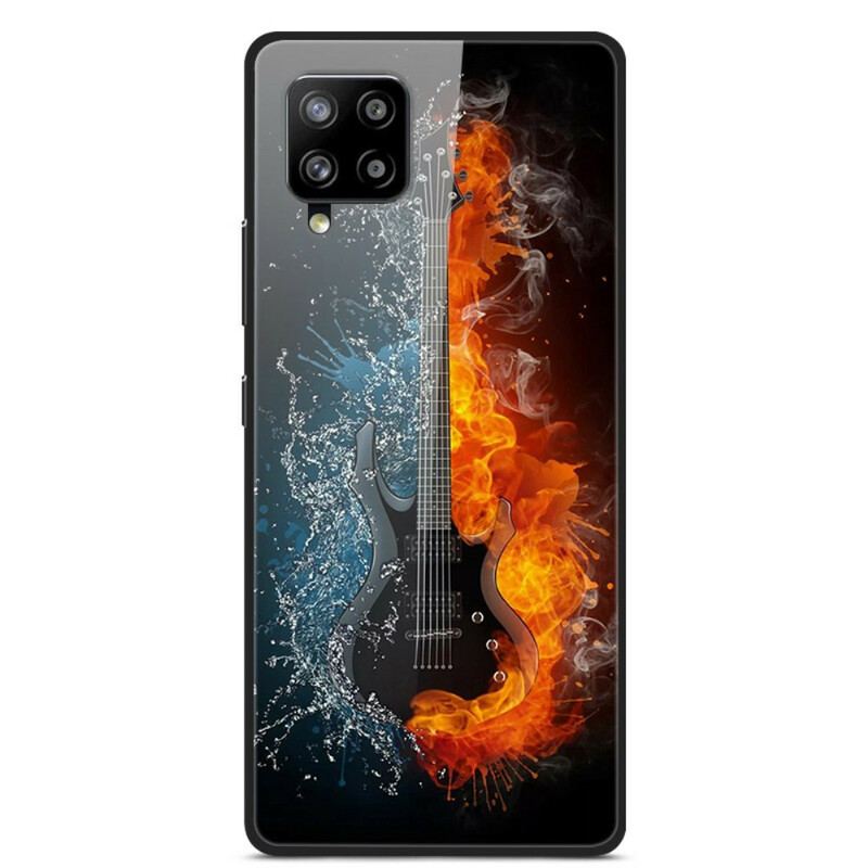 Capa Para Samsung Galaxy A42 5G Guitarra De Vidro Temperado