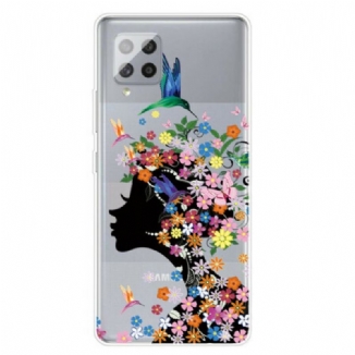 Capa Para Samsung Galaxy A42 5G Linda Cabeça De Flor