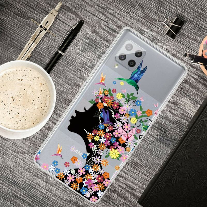 Capa Para Samsung Galaxy A42 5G Linda Cabeça De Flor