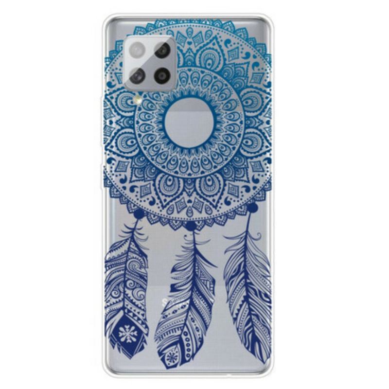 Capa Para Samsung Galaxy A42 5G Mandala De Flor Única