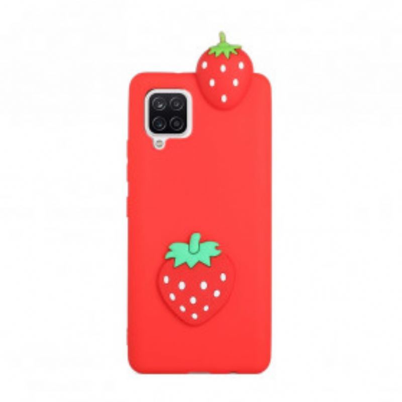 Capa Para Samsung Galaxy A42 5G O Morango 3d