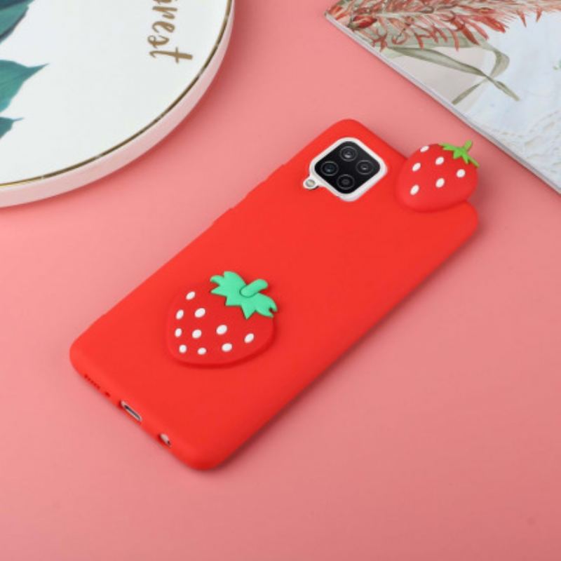 Capa Para Samsung Galaxy A42 5G O Morango 3d