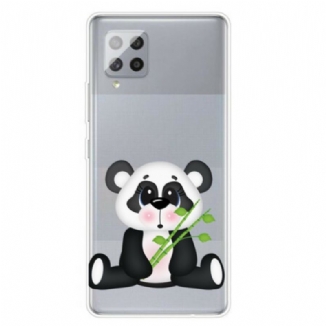 Capa Para Samsung Galaxy A42 5G Panda Triste Sem Costura