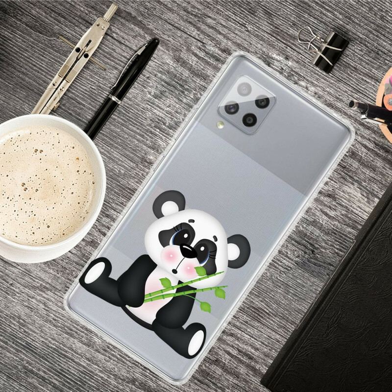 Capa Para Samsung Galaxy A42 5G Panda Triste Sem Costura