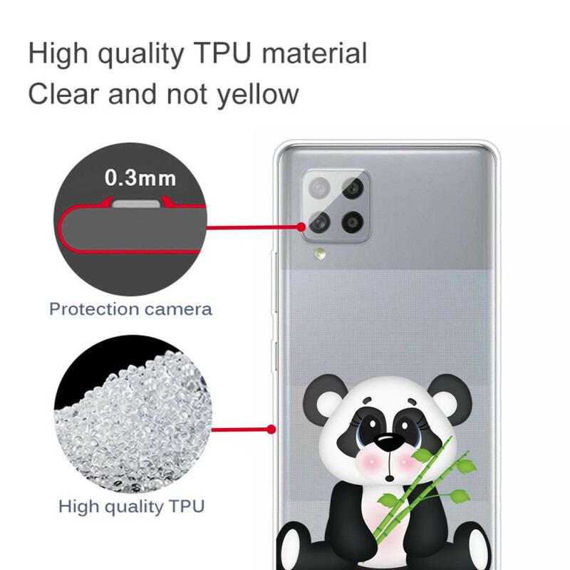 Capa Para Samsung Galaxy A42 5G Panda Triste Sem Costura