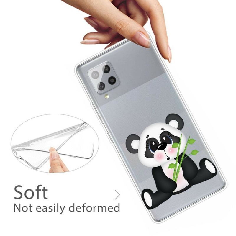 Capa Para Samsung Galaxy A42 5G Panda Triste Sem Costura