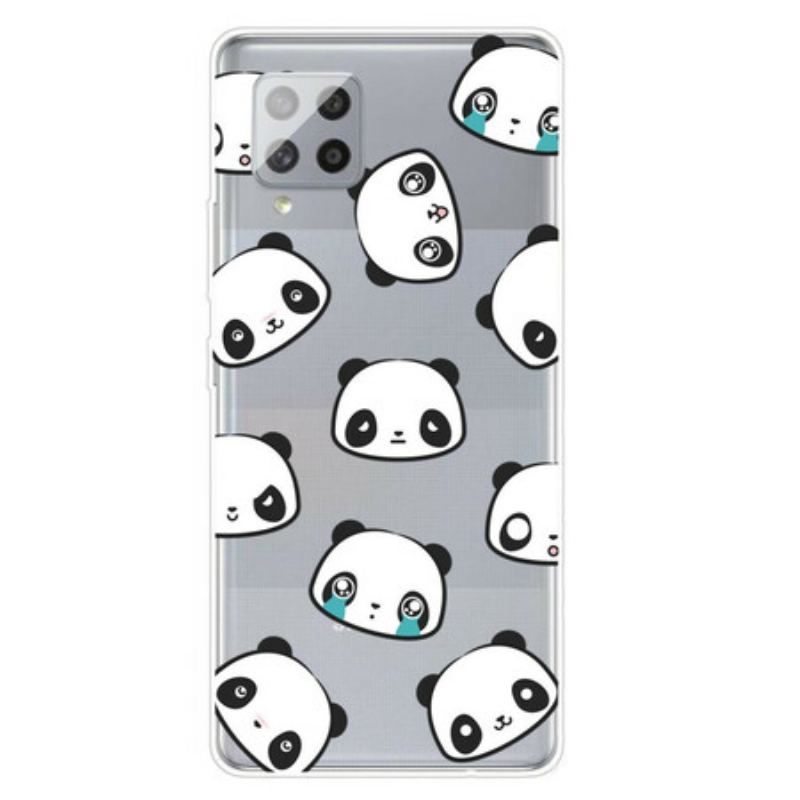 Capa Para Samsung Galaxy A42 5G Pandas Sentimentais Perfeitos