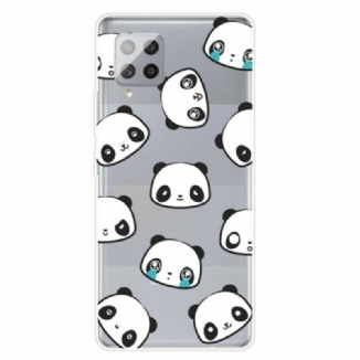 Capa Para Samsung Galaxy A42 5G Pandas Sentimentais Perfeitos