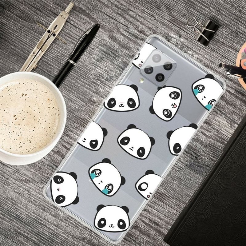 Capa Para Samsung Galaxy A42 5G Pandas Sentimentais Perfeitos