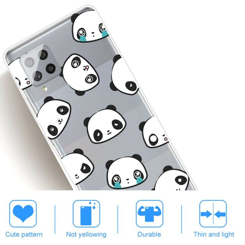 Capa Para Samsung Galaxy A42 5G Pandas Sentimentais Perfeitos