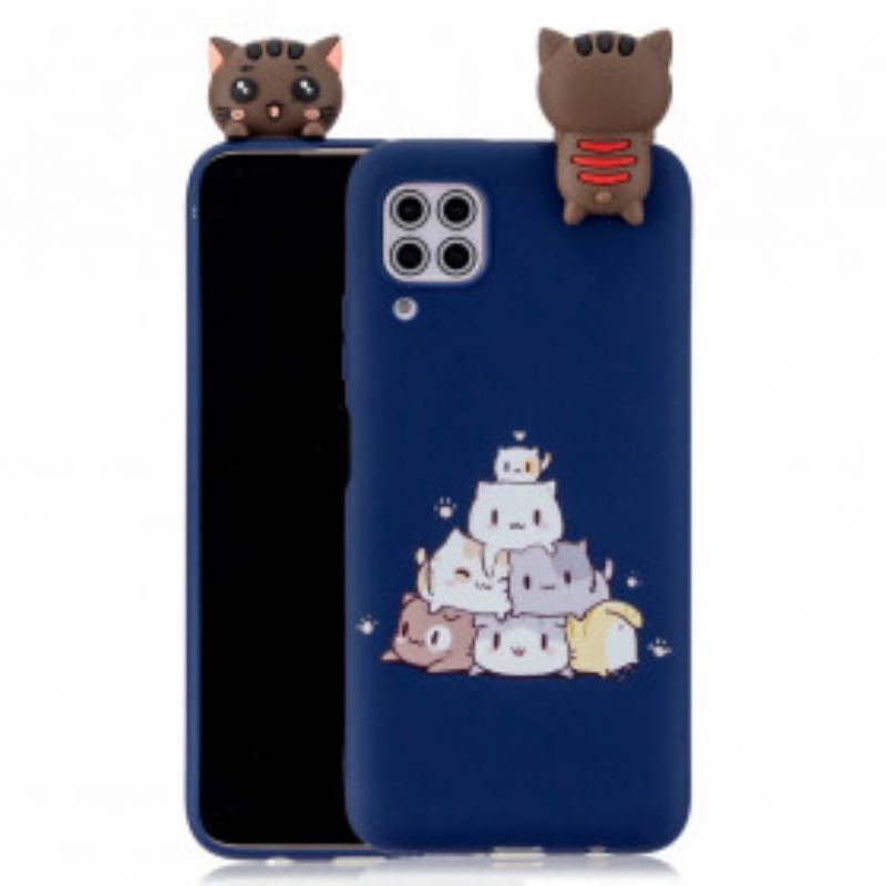 Capa Para Samsung Galaxy A42 5G Pilha De Gatos 3d