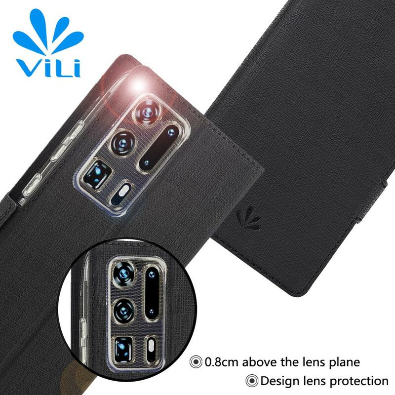 Capa De Celular Para Huawei P40 Pro Plus Flip Vili Dmx Texturizado