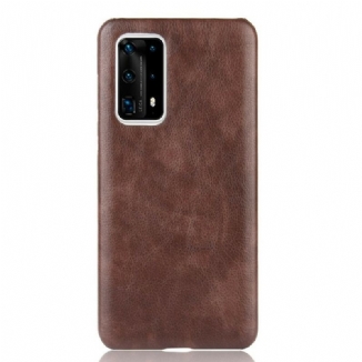 Capa Para Huawei P40 Pro Plus Efeito Couro De Desempenho Lichia