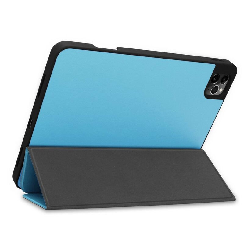 Capa De Celular Para iPad Pro 11" (2020) Porta-lápis Dobrável Em Três Partes