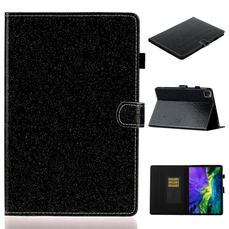 Capa De Couro Para iPad Pro 11" (2020) Glitter Cintilante