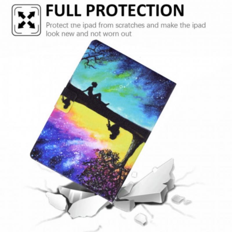 Capa Flip Para iPad Pro 11" (2020) Céu Estrelado