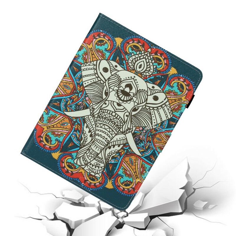 Capa Flip Para iPad Pro 11" (2020) Elefante Multicolorido