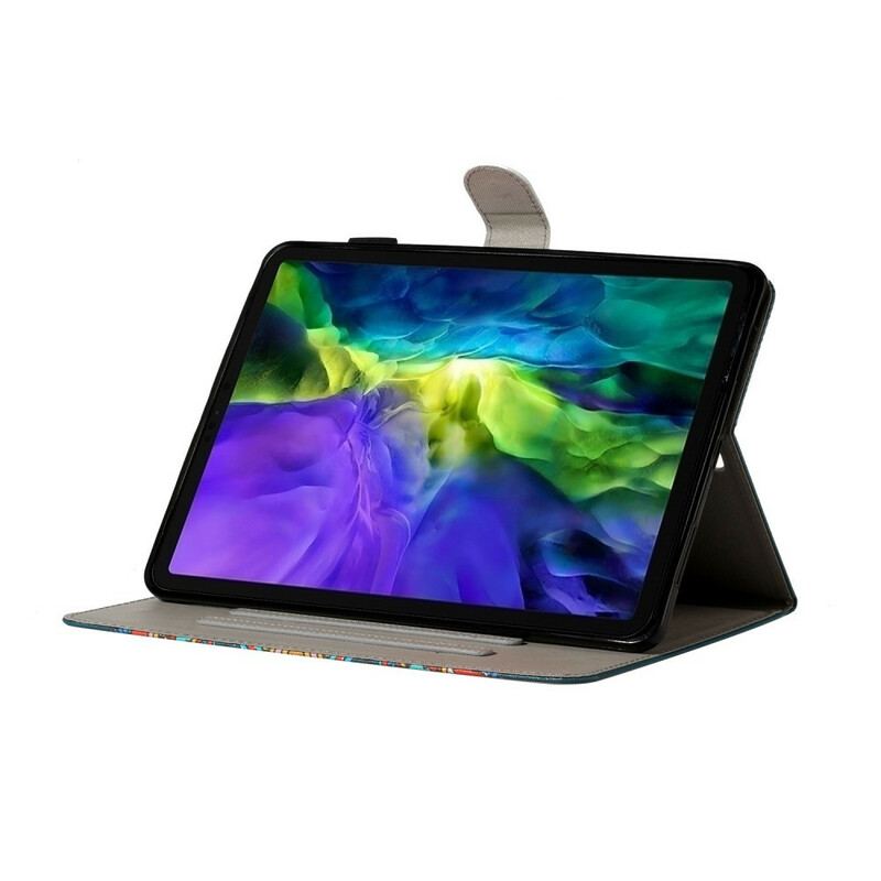 Capa Flip Para iPad Pro 11" (2020) Elefante Multicolorido