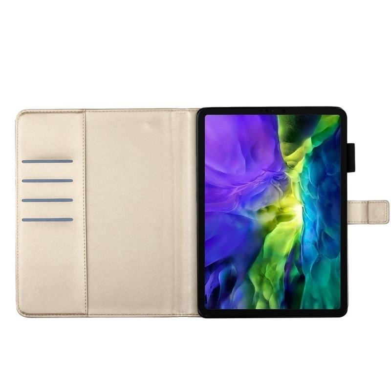 Capa Flip Para iPad Pro 11" (2020) Flores