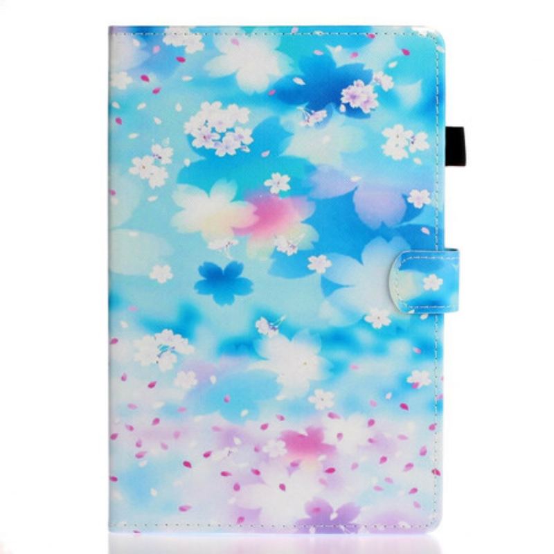 Capa Flip Para iPad Pro 11" (2020) Flores Em Aquarela