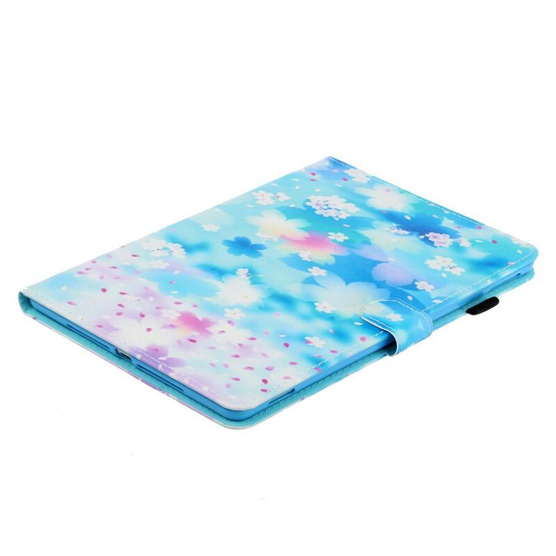 Capa Flip Para iPad Pro 11" (2020) Flores Em Aquarela