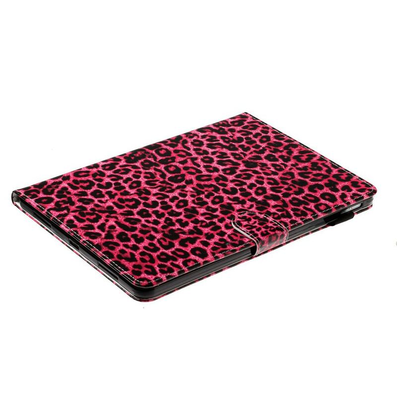 Capa Flip Para iPad Pro 11" (2020) Padrão Leopardo Rosa