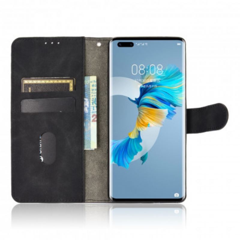 Capa Flip Para Huawei Mate 40 Pro Toque De Pele