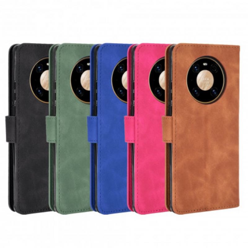 Capa Flip Para Huawei Mate 40 Pro Toque De Pele