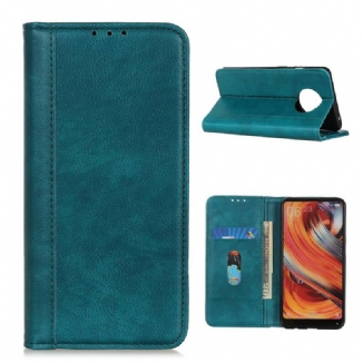 Capa Folio Para Huawei Mate 40 Pro Couro De Lichia Rachado Premium