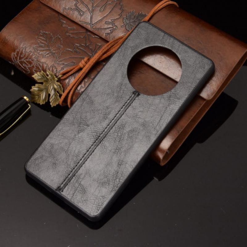 Capa Para Huawei Mate 40 Pro Efeito Couro Couture