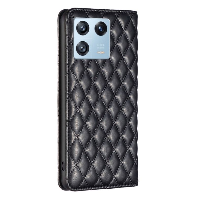 Capa De Celular Para Xiaomi 13 Pro Flip Estilo De Cor Binfen Acolchoado