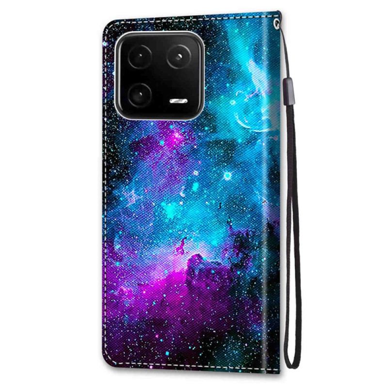 Capa De Couro Para Xiaomi 13 Pro Céu Cósmico