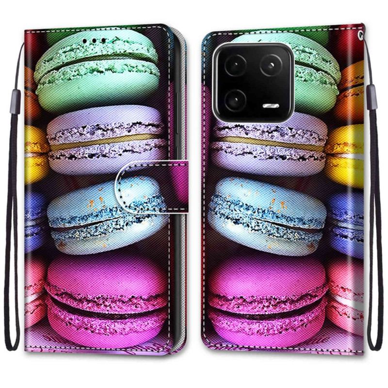 Capa De Couro Para Xiaomi 13 Pro Macarons