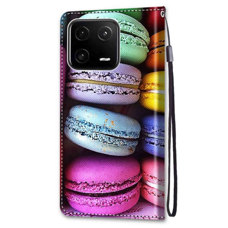 Capa De Couro Para Xiaomi 13 Pro Macarons